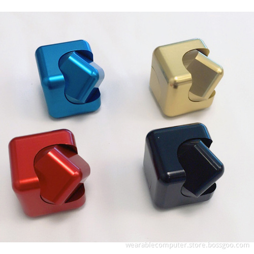Metal super spinning top toys fidget hand spinner magic square fidget cube finger gyro bearing